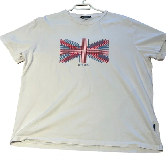 Ben Sherman Union Jack Graphic T-Shirt Size XXL | British Heritage Tee | EUC - Picture 2 of 9